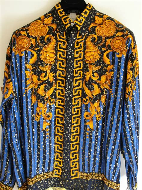 versace mens shirts 2x|vintage Versace men's shirts.